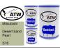 Preview: Mitsubishi, Desert Sand Pearl, S18: 500ml Lackdose + 500ml Klarlack + 250ml Härter - Set, von ATW Autoteile West.